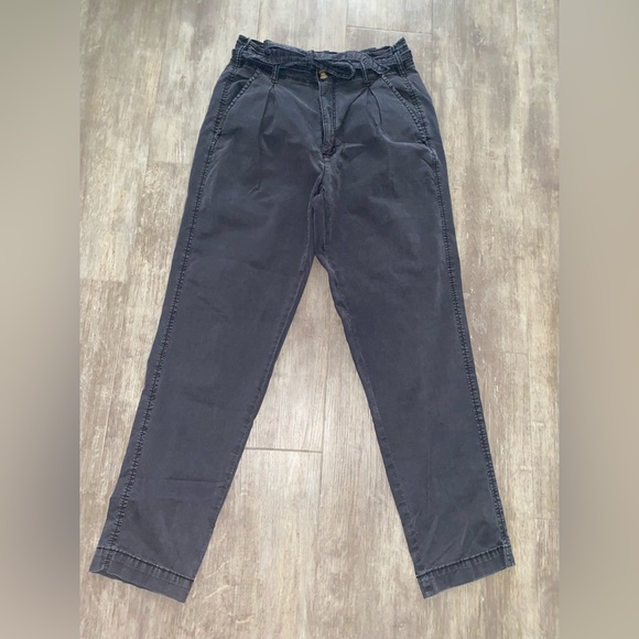 American eagle outfitters belted stretch paper bag pants - Picture 1 of 6